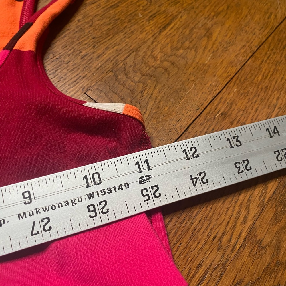 Lululemon Striped Racerback Tank Top – Pink Red Orange – Small (Estimated) - Picture 7 of 7